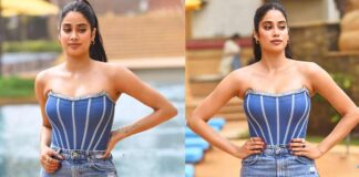 janvi kapoor showing her beauty video going viral