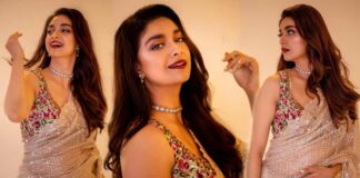 Kirti Suresh shining on saree