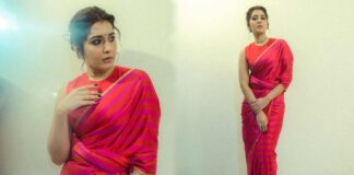 raashi khanna looking beautiful on sari