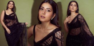 Raasi khanna in black saree