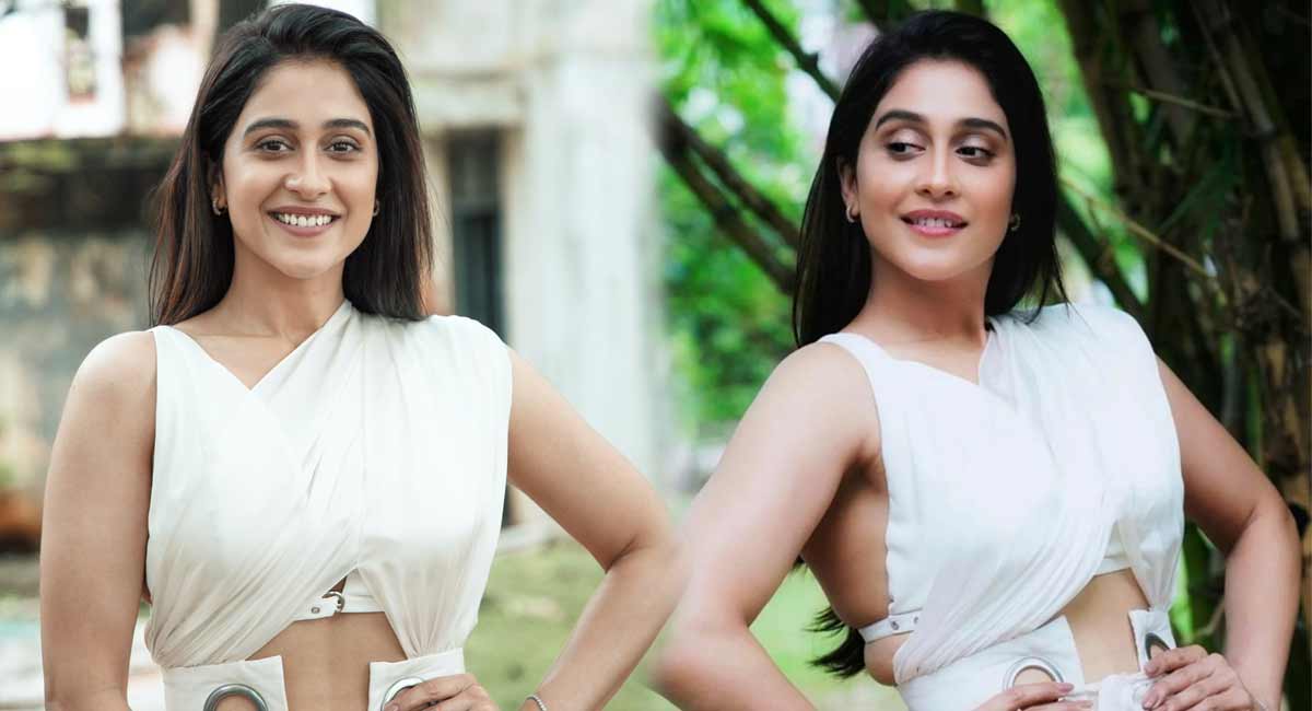 Regina : వైట్ కలర్ డ్రెస్ లో ఓర చూపులతో మత్తెక్కిస్తున్న రెజీనా regina on white colour dress looking beautyful