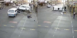 man escaped death miraculously in accident video viral