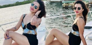 ashu reddy boating in sea beautiful pics gone viral