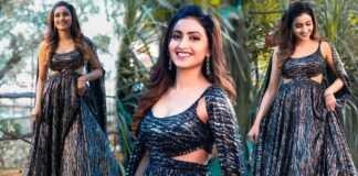 Deepika Pilli on beautiful dress looking glistening