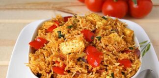 how to make tasty healthy paneer tomato pulao