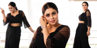 poorna viral beautiful images on black dress