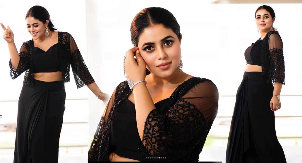 Poorna : పూర్ణ పరిపూర్ణమైన అందంతో యువకుల హృదయాలను విరహంలో ముంచేస్తుంది. poorna viral beautiful images on black dress