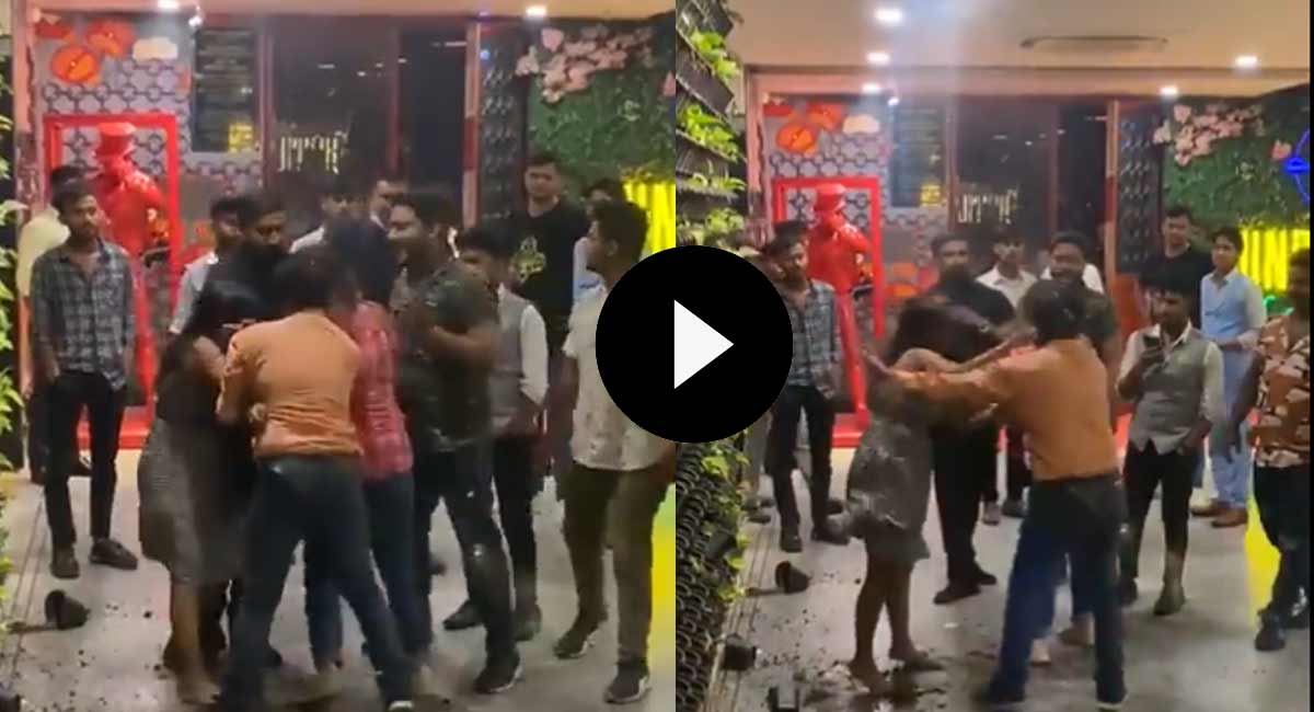 young girls attacked person in pub video gone viral