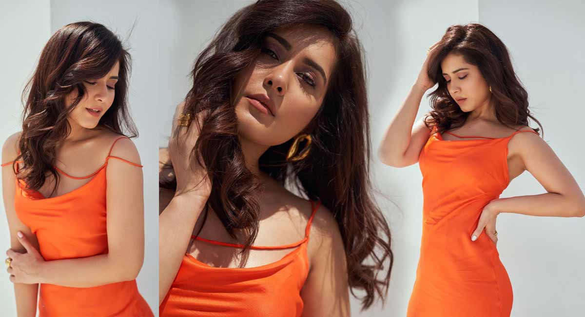 Rashi Khanna : ఓర చూపులతో ఊరుస్తున్న అందాల రాశి కన్నా, తన చూపులతోనే కైపెక్కిస్తోంది. rashi khanna attracted with his glance of beauty