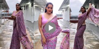 Rashmi Gowtham on beautiful sari vedio gone viral