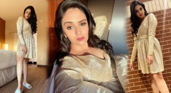 Sreemukhi : మెరిసే డ్రస్సు లో మురిపిస్తూ కుర్రాళ్ళ మతులు పోగోడుతున్న బ్యూటీఫుల్ యాంకర్ శ్రీముఖి.