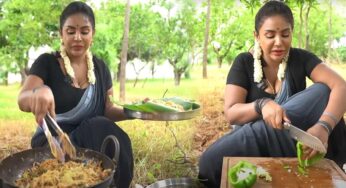 Sri Reddy : మామిడి తోటలో నూడిల్స్ చేస్తున్న శ్రీరెడ్డి, నూడిల్స్ తో పాటు అందాలు కూడా వడ్డిచేస్తుంది.