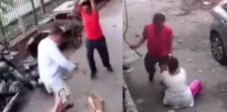 inhuman hitted dog and nibour with iron rod gone viral
