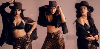 vishnu priya on cowboy dress looking very attractive