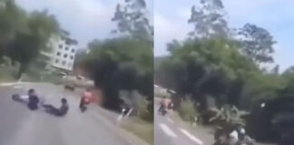 youth met with an accident twice video viral