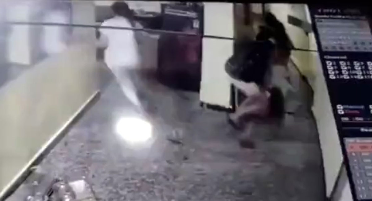 drunken man enters ladies hostel video viral