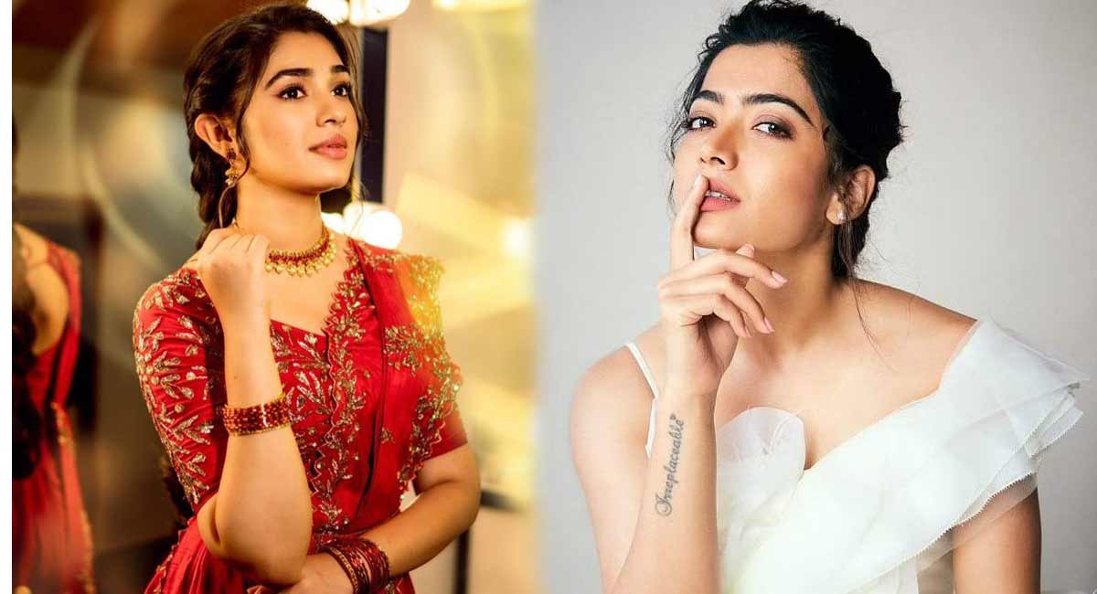 Krithi Shetty : రష్మిక ఛాన్స్ కొట్టేసిన బేబమ్మ... కృతి శెట్టి కి బంపర్ ఆఫర్... krithi shetty garbed rashmika movie chance