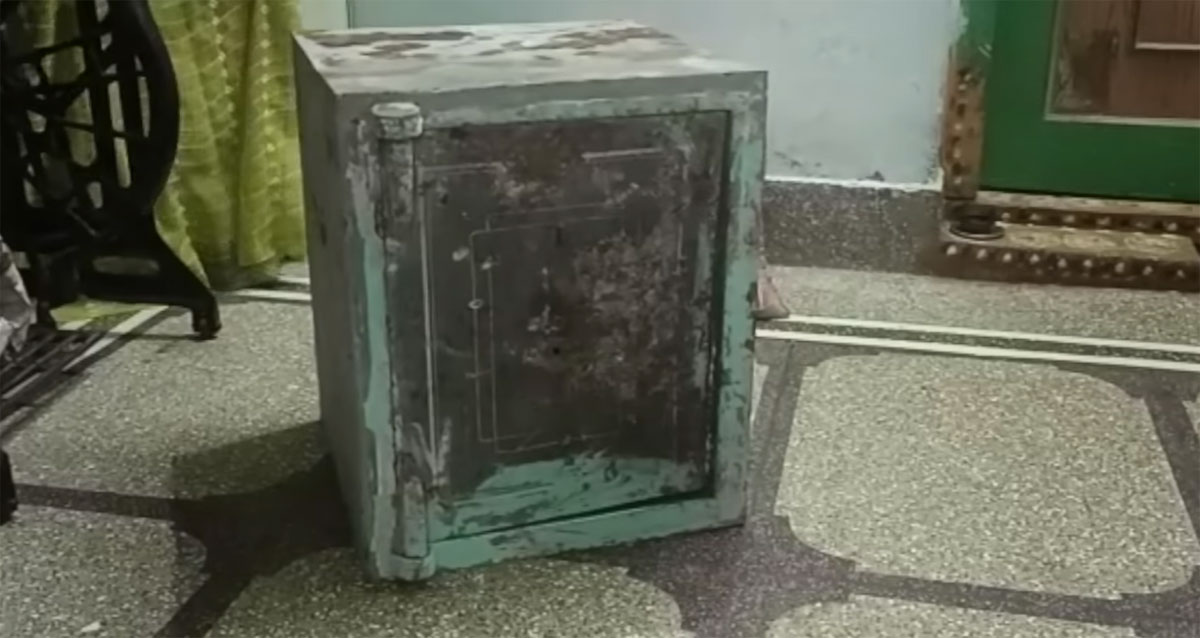 iron locker opened in vizianagaram rajam in ap