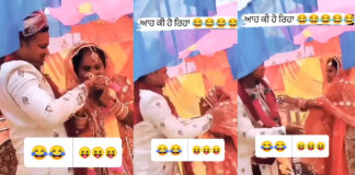 bride and bridegroom fighting video viral
