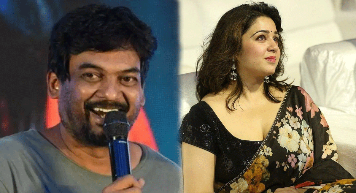 Puri Jagannadh : భార్య తిట్టిందని చెప్పిన పూరి... స్టేజ్ మీద ఛార్మికి లవ్ యు చెప్పేసాడుగా... Puri Jagannadh talk about her wife lavanya and heroin charmi