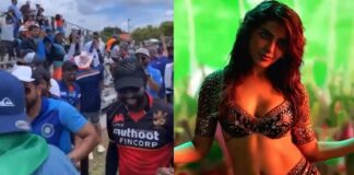 Steps to Samantha's puspa song at the Florida Cricket Stadium