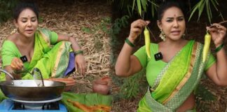 beautiful Sri Reddy coocking bajjis in villege style those are mouthwatering