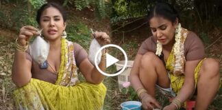 sreereddy cocking fish curry on village style