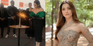 Tamanna takes off her shoes while lamp hosting video viral
