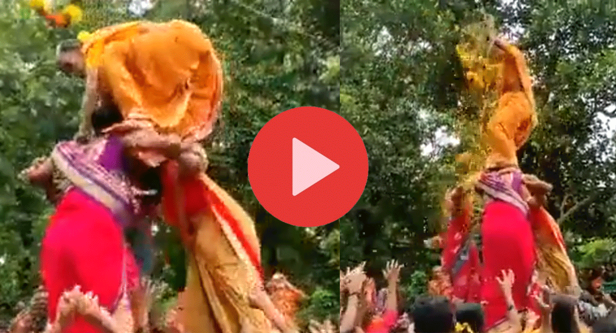 Viral Video : వయసు కేవలం నంబర్ మాత్రమే... కృష్ణాష్టమి రోజున ఉట్టిని కొట్టి అందరినీ ఆశ్చర్య పరిచిన ముసలావిడ.... వైరల్ అవుతున్న వీడియో... Old women surpriced all by partcipeting in krishnastami program