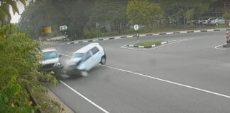 two cars accident on road video goes viral