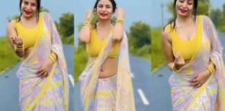 young girl dance in saree video viral