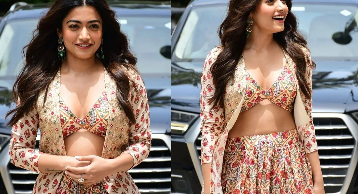 actress rashmika mandanna in lehenga video viral
