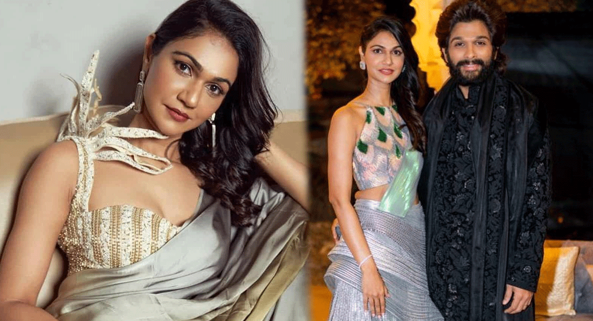 Allu sneha comments about Allu Arjun